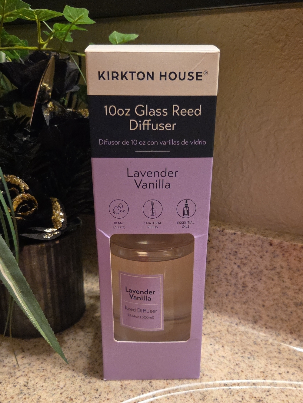 Kirkton House Lavender Vanilla 10oz Glass Reed Diffuser
